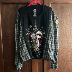 Nightmare Before Christmas Flannel TShirt